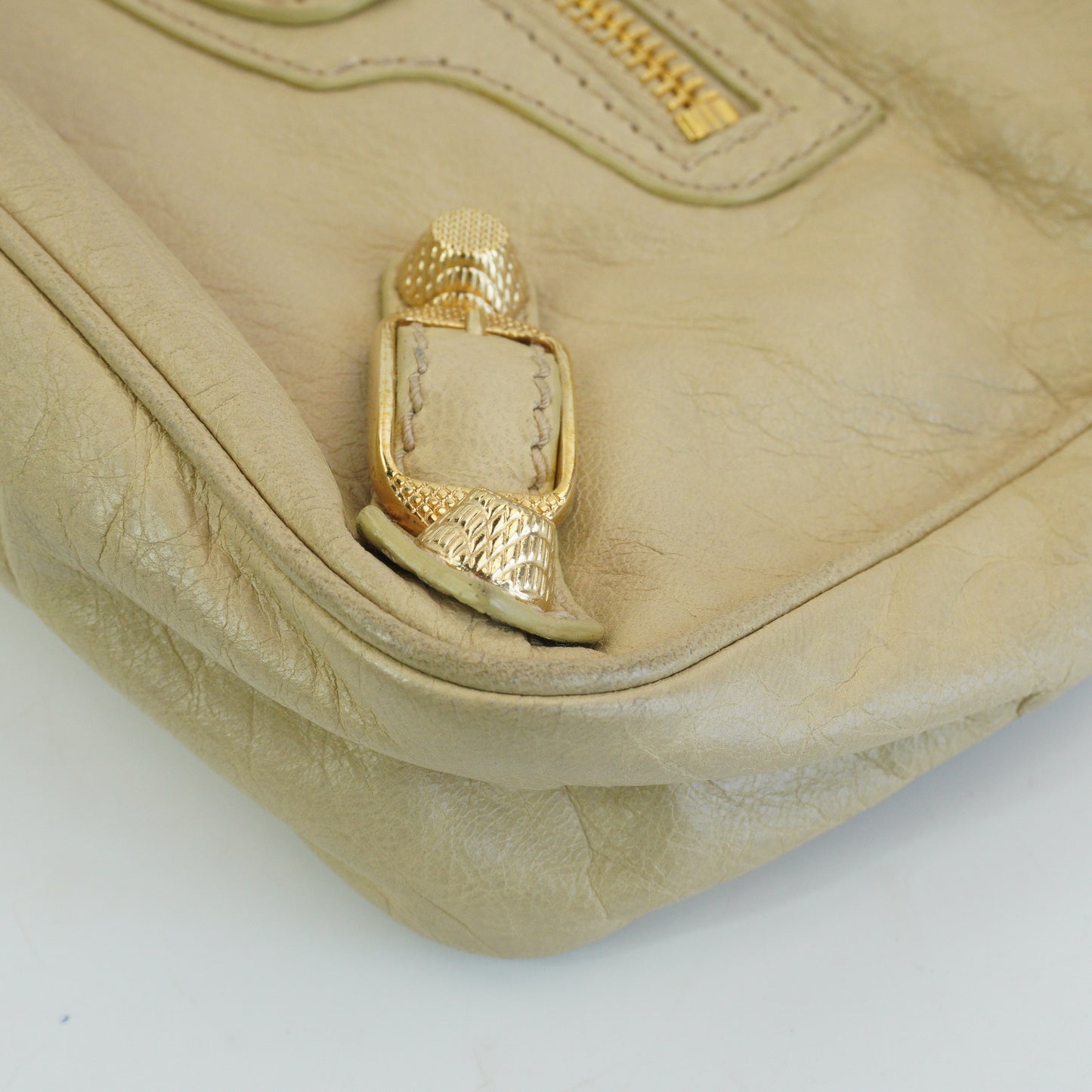 Balenciaga Gaint Hip Crossbody Bag Cream GHW Small