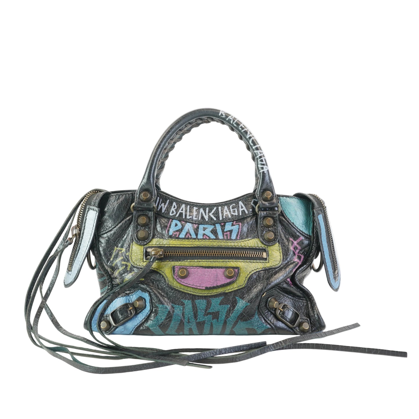 Balenciaga Classic City Multicolored Graffiti Print