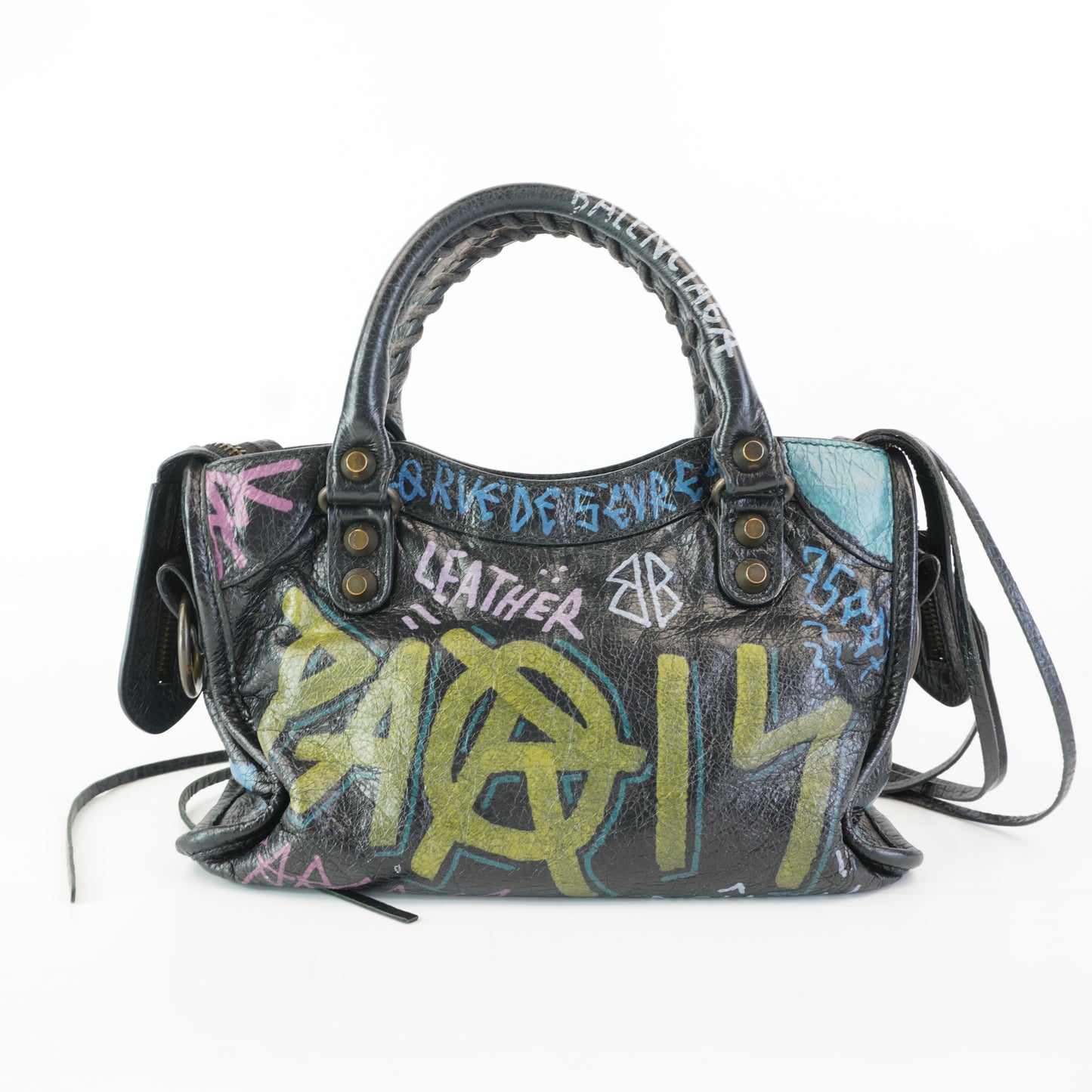 Balenciaga Classic City Multicolored Graffiti Print