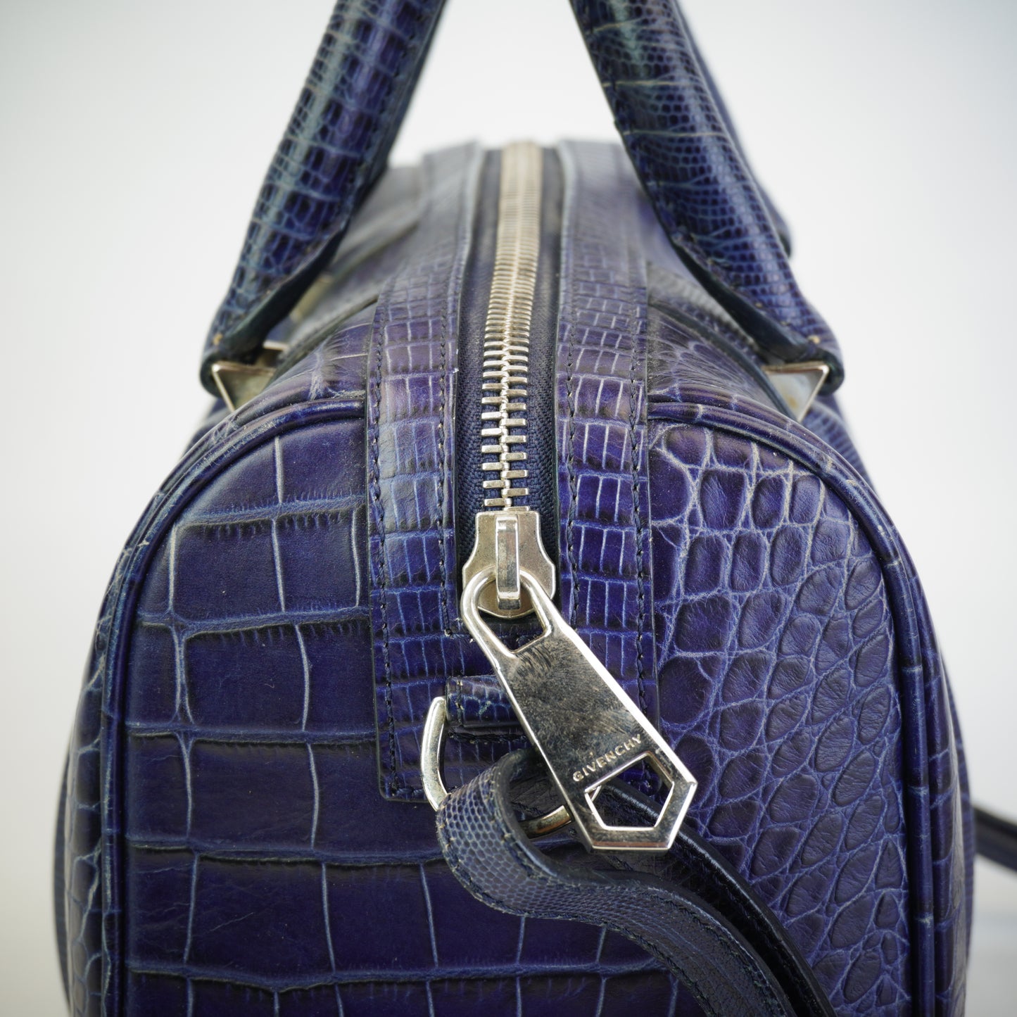 Givenchy Lucrezia Bag Blue Croc-embossed