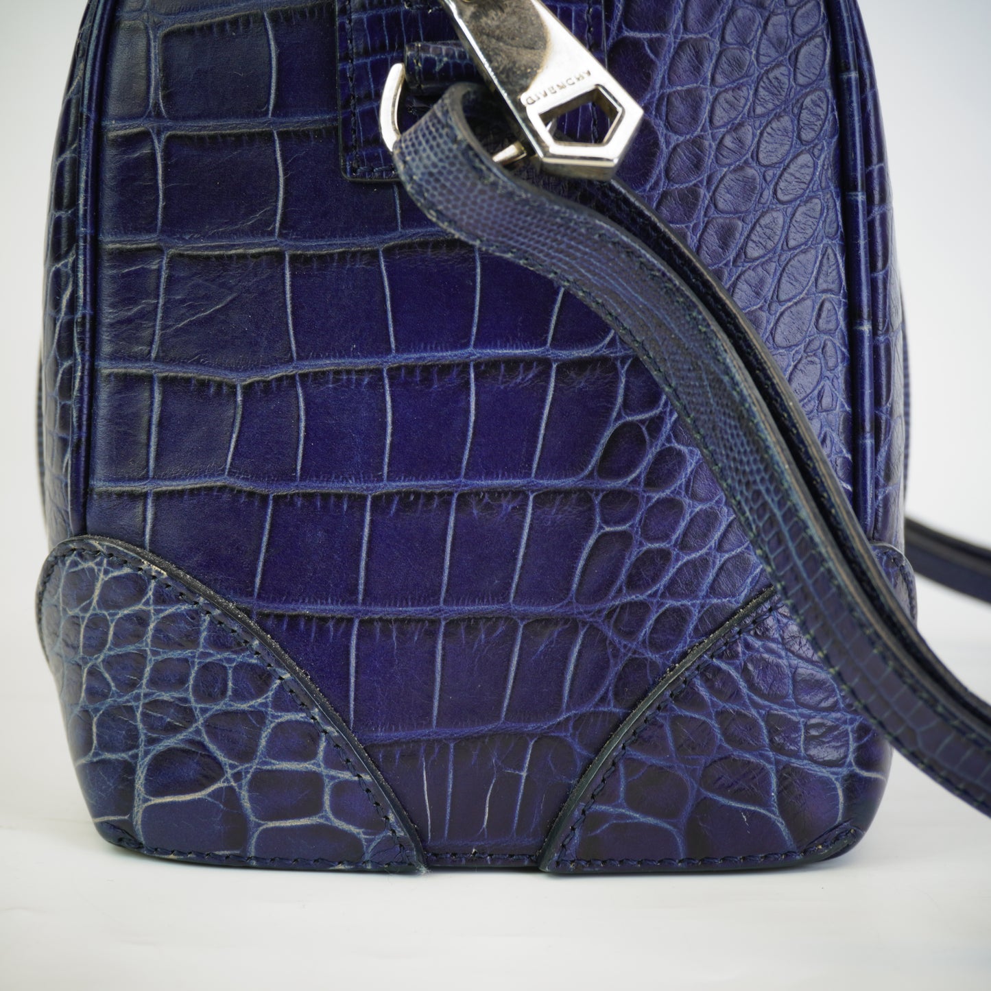 Givenchy Lucrezia Bag Blue Croc-embossed