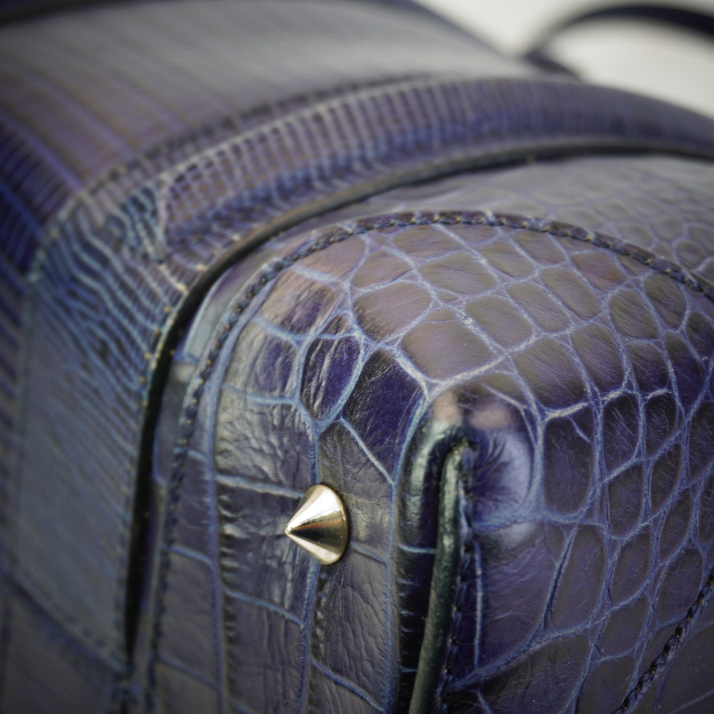 Givenchy Lucrezia Bag Blue Croc-embossed