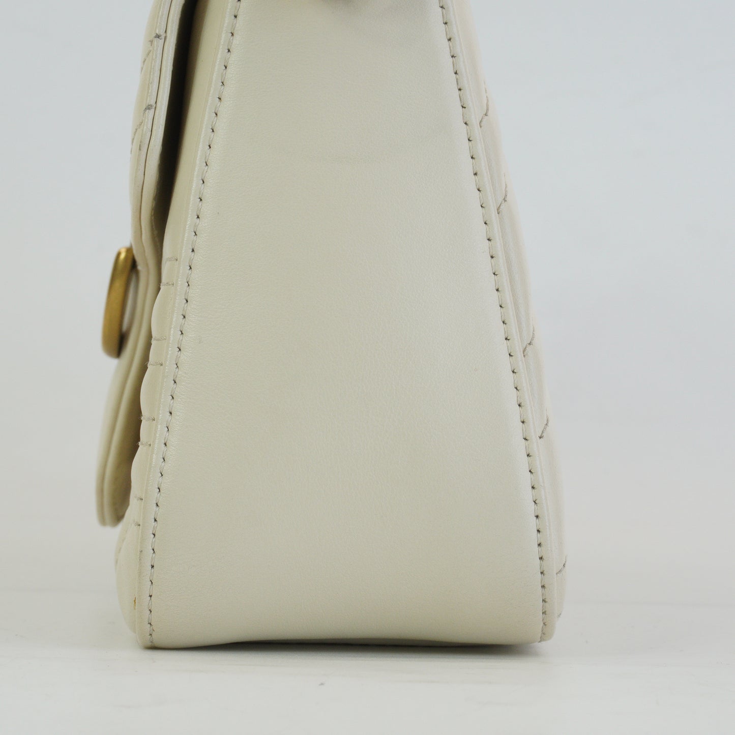 Gucci Marmont Top handle White GHW Small