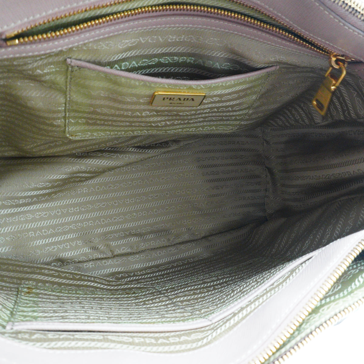 Prada Light pink Saffiano Large GHW