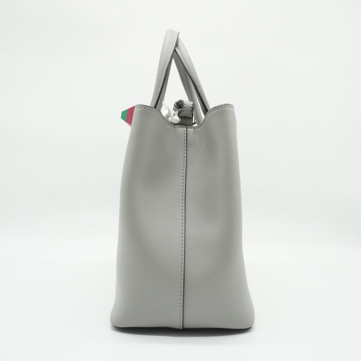 Fendi Petite 2Jours Tote Bag  Medium Grey SHW