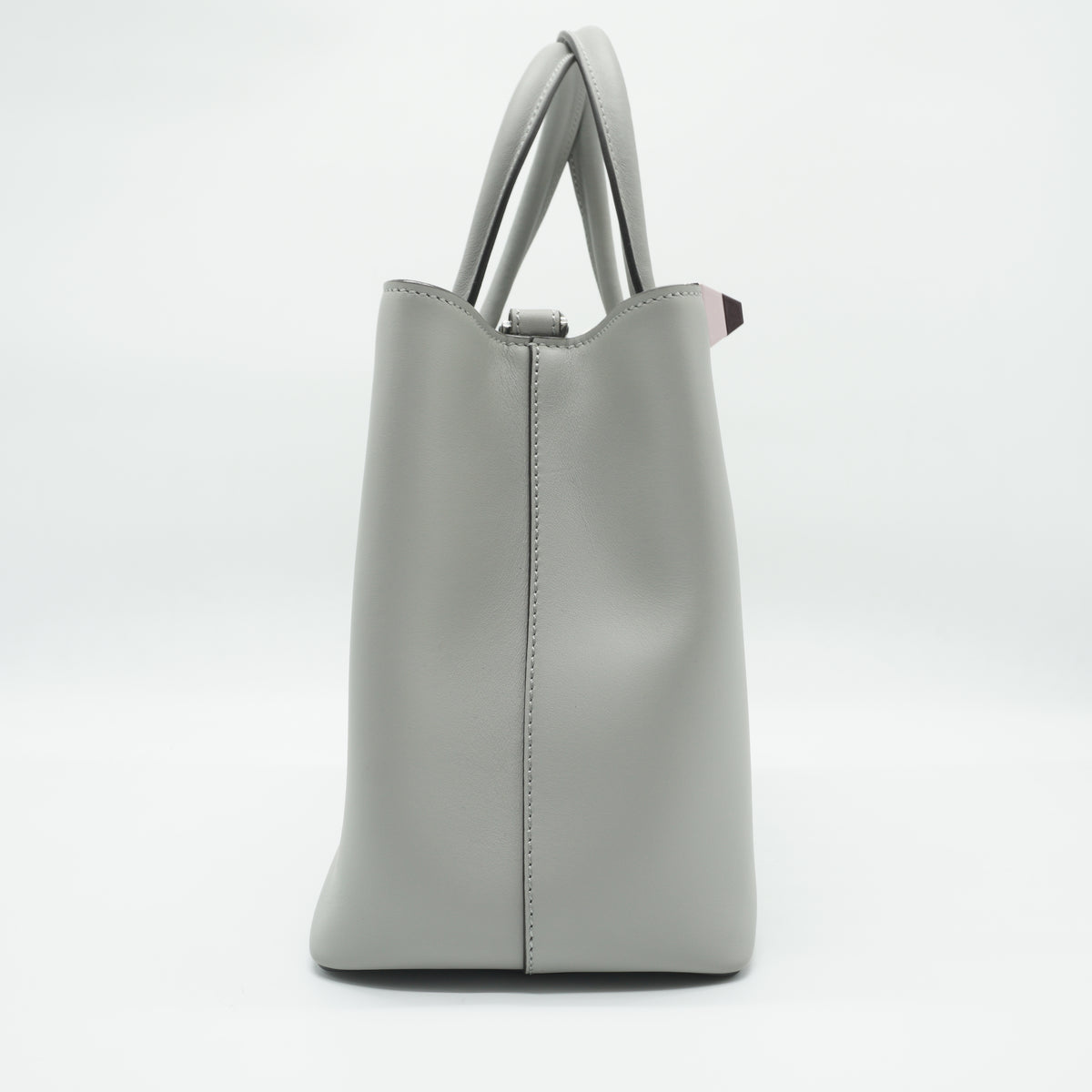 Fendi Petite 2Jours Tote Bag  Medium Grey SHW