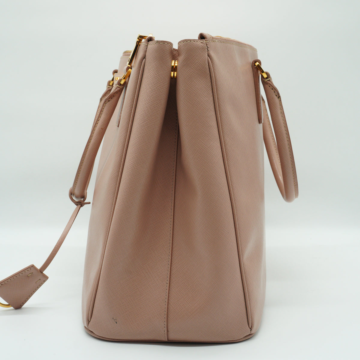 Prada Light pink Saffiano Large GHW