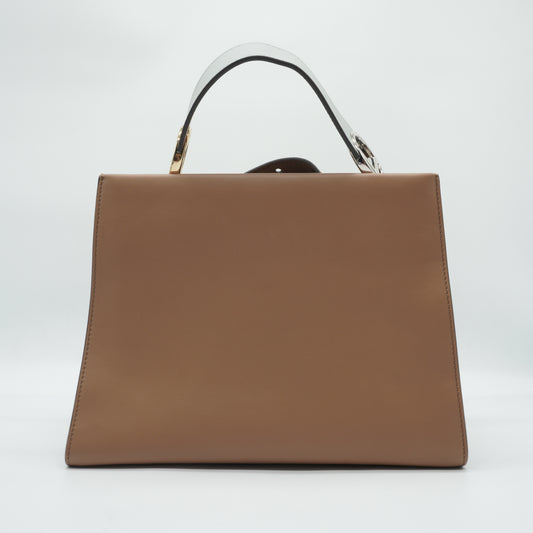 Fendi	Fendi Runaway Whipstitch Bag Medium Brown GHW