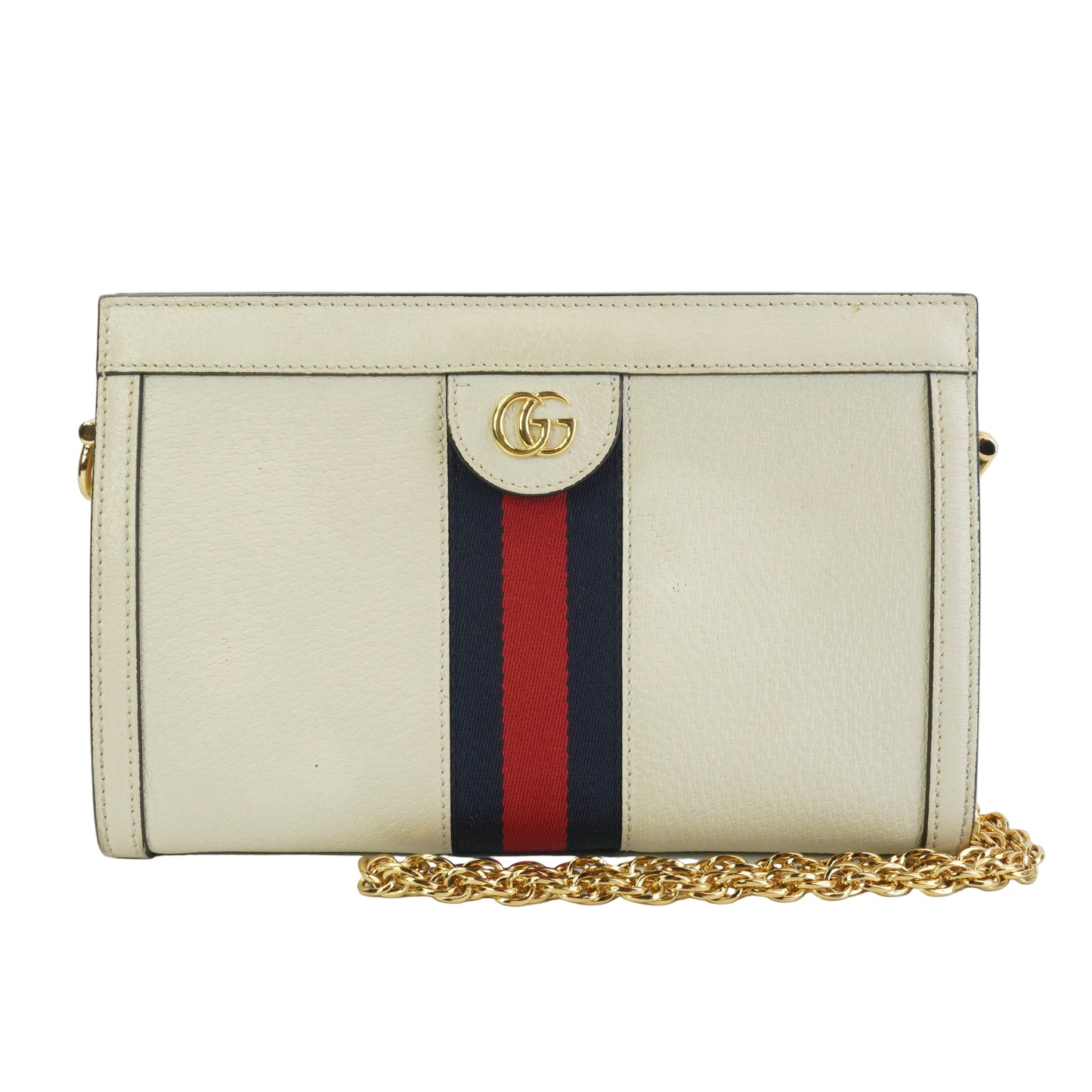 Gucci Ophidia Chain White GHW Small