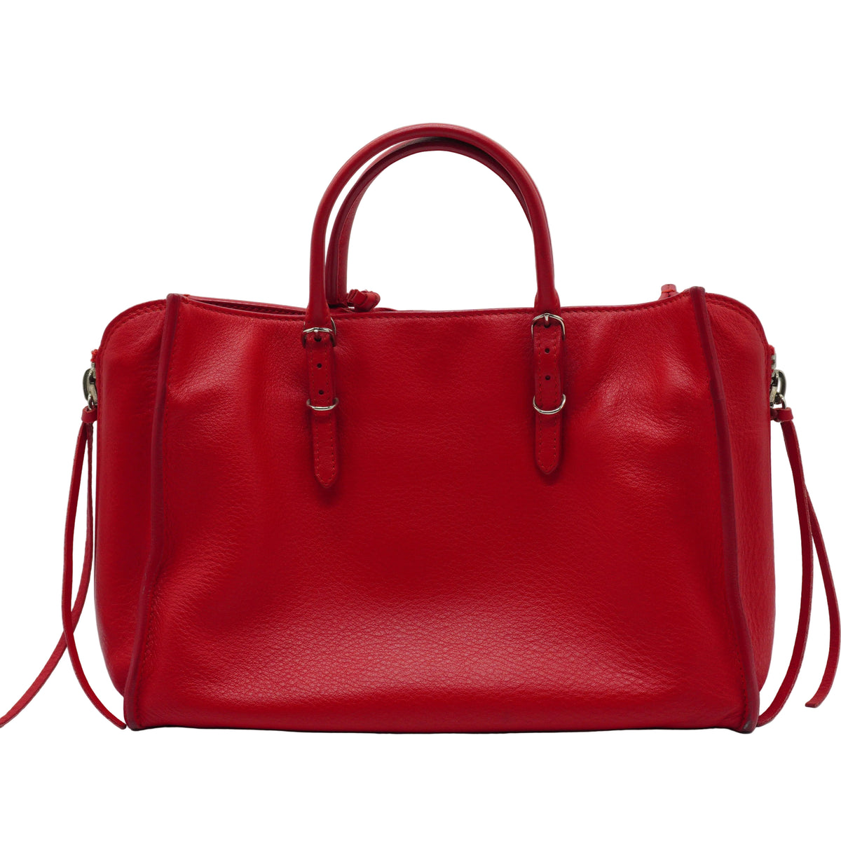 Balenciaga Papier A6 Zip Around Tote Red Small SHW