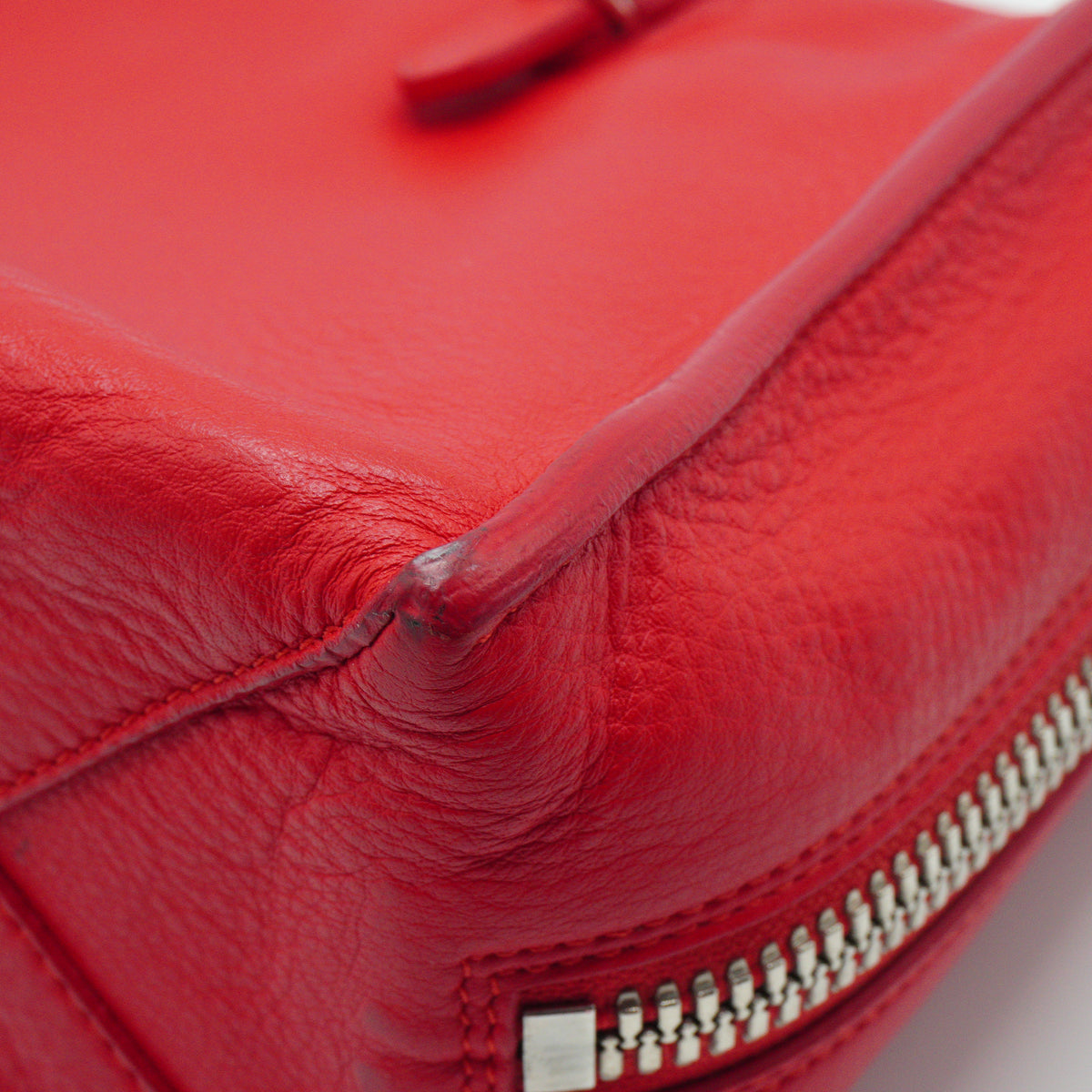 Balenciaga Papier A6 Zip Around Tote Red Small SHW