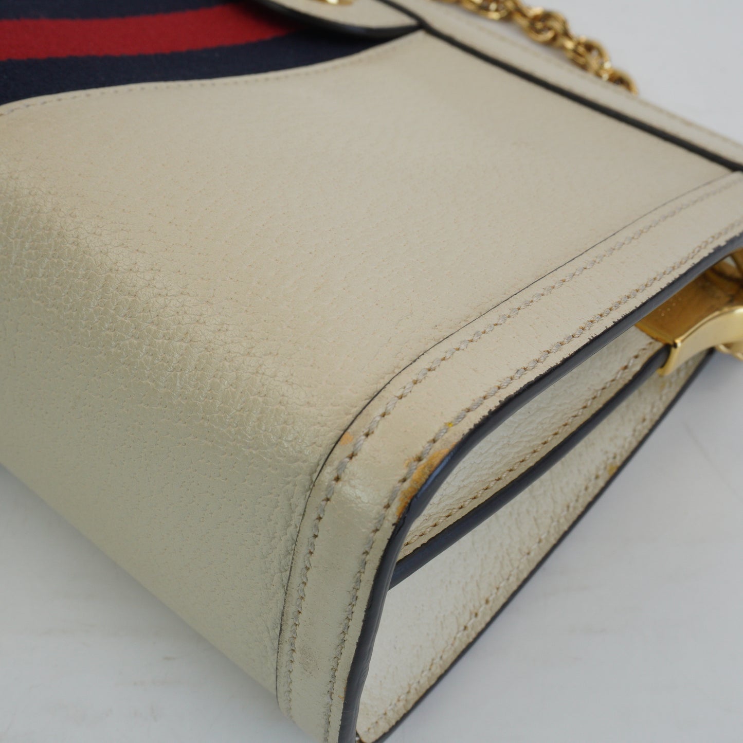 Gucci Ophidia Chain White GHW Small