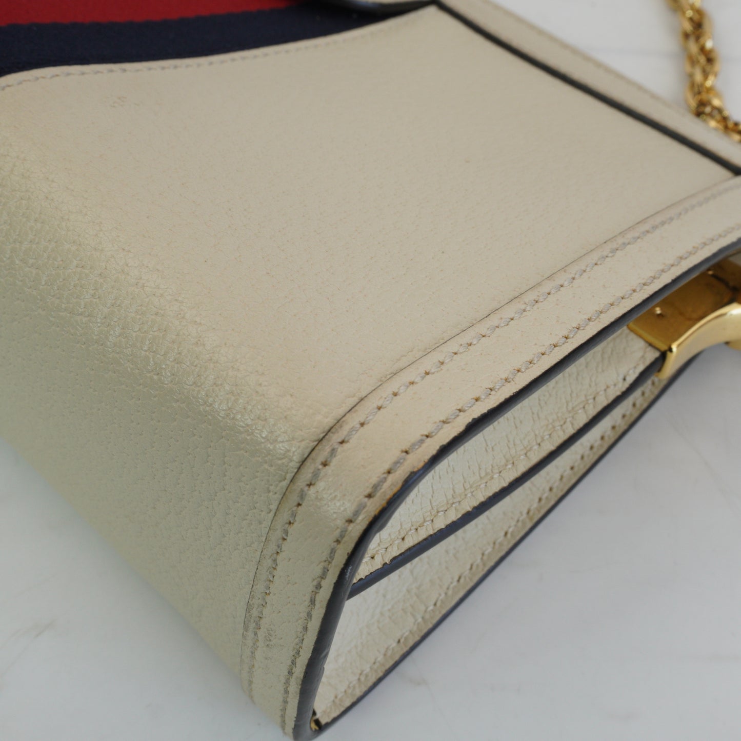 Gucci Ophidia Chain White GHW Small
