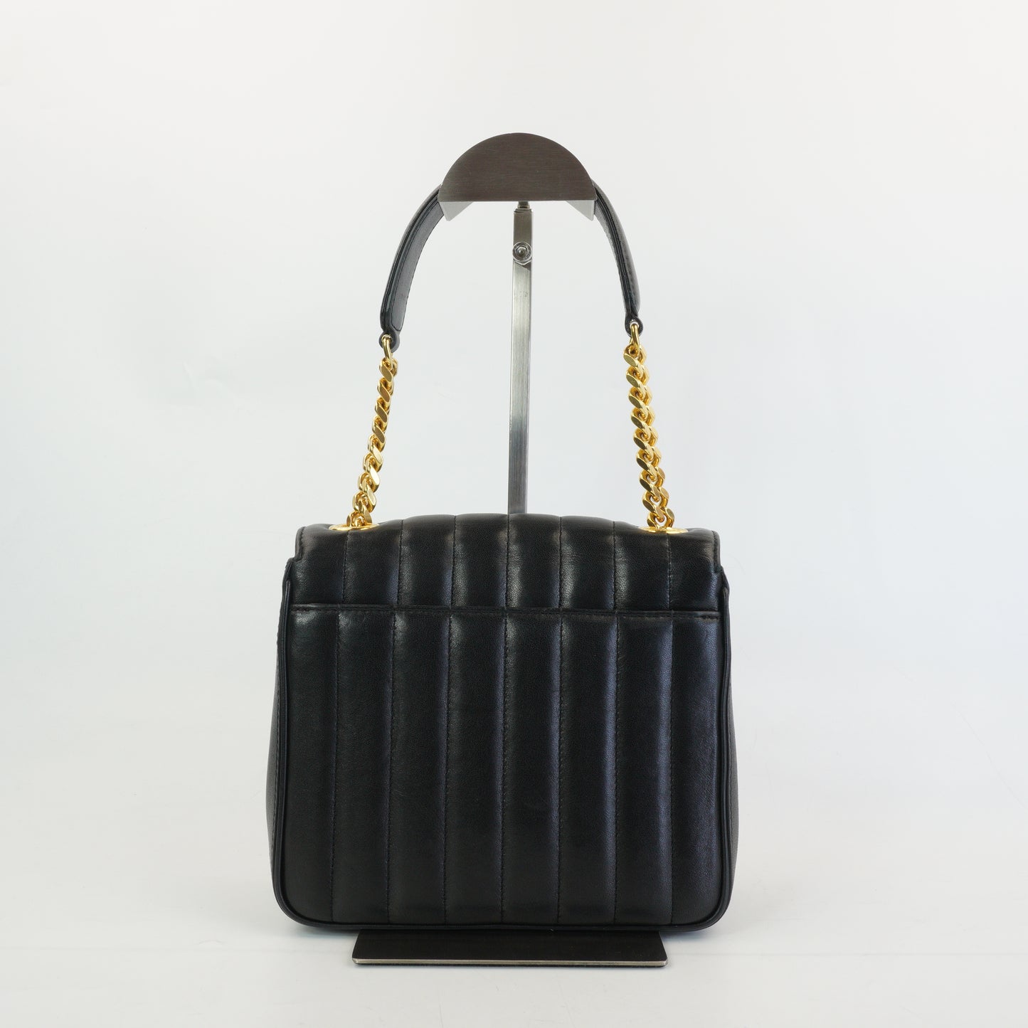 YSL	Vicky Quilted Leather Black GHW Small
