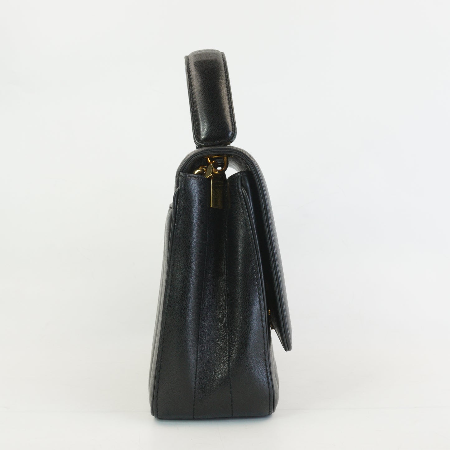 YSL	Vicky Quilted Leather Black GHW Small