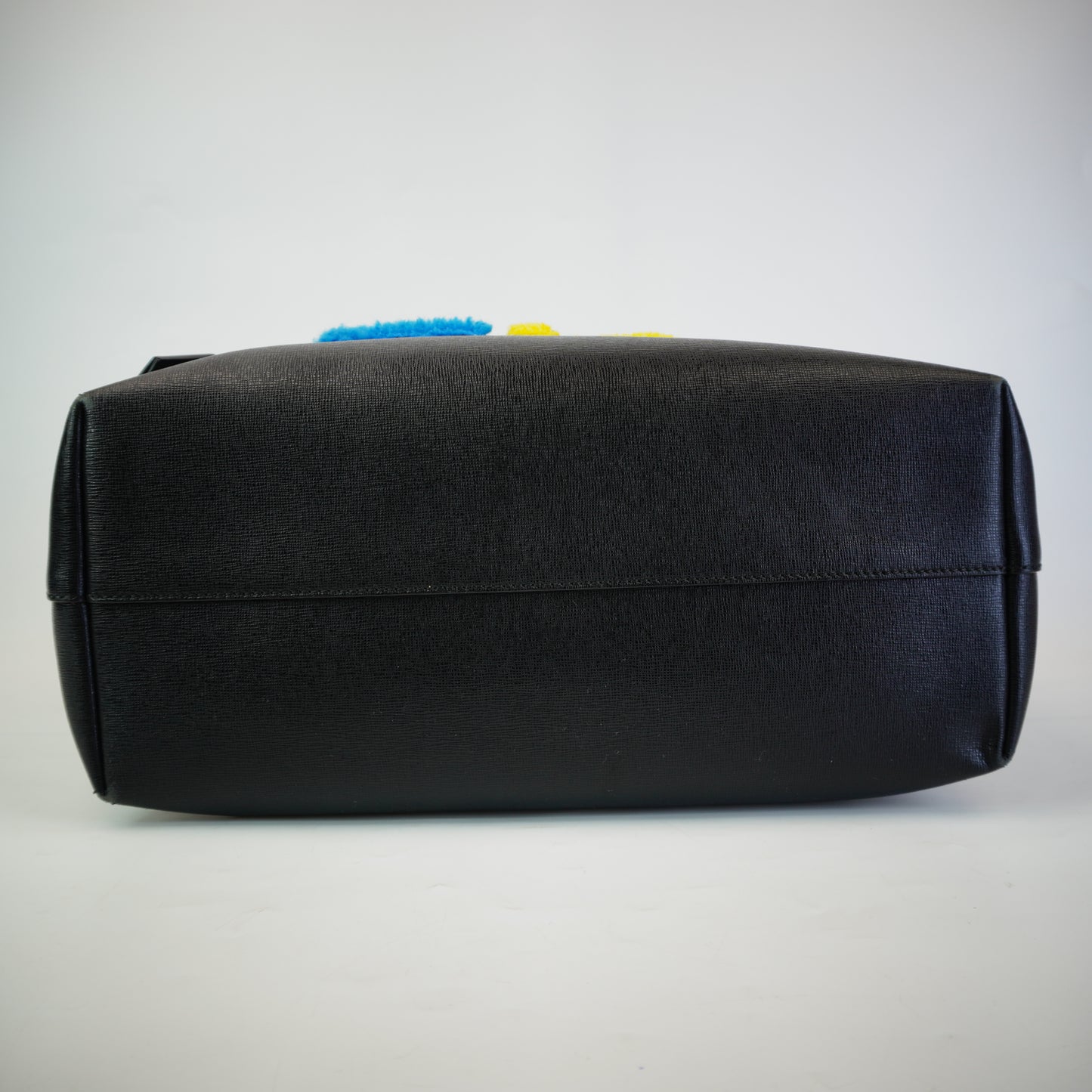 Fendi Shearling Logo Roll Tote