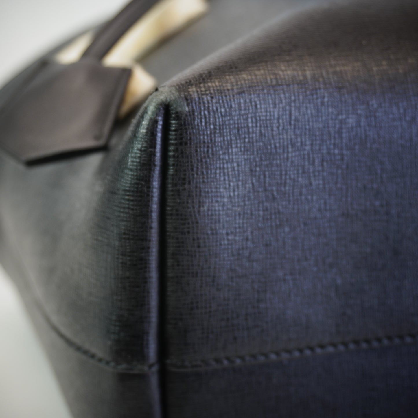 Fendi Shearling Logo Roll Tote