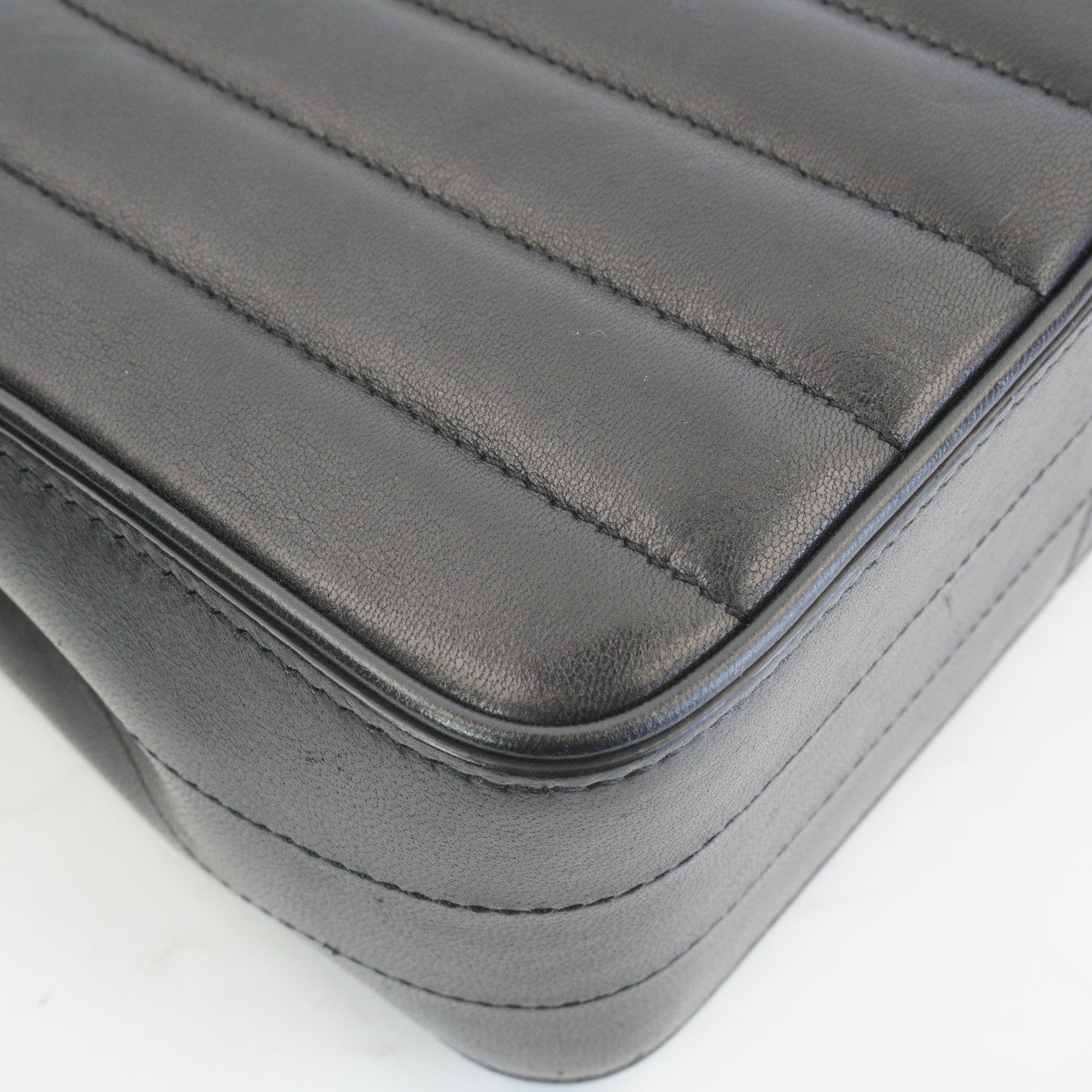 YSL	Vicky Quilted Leather Black GHW Small