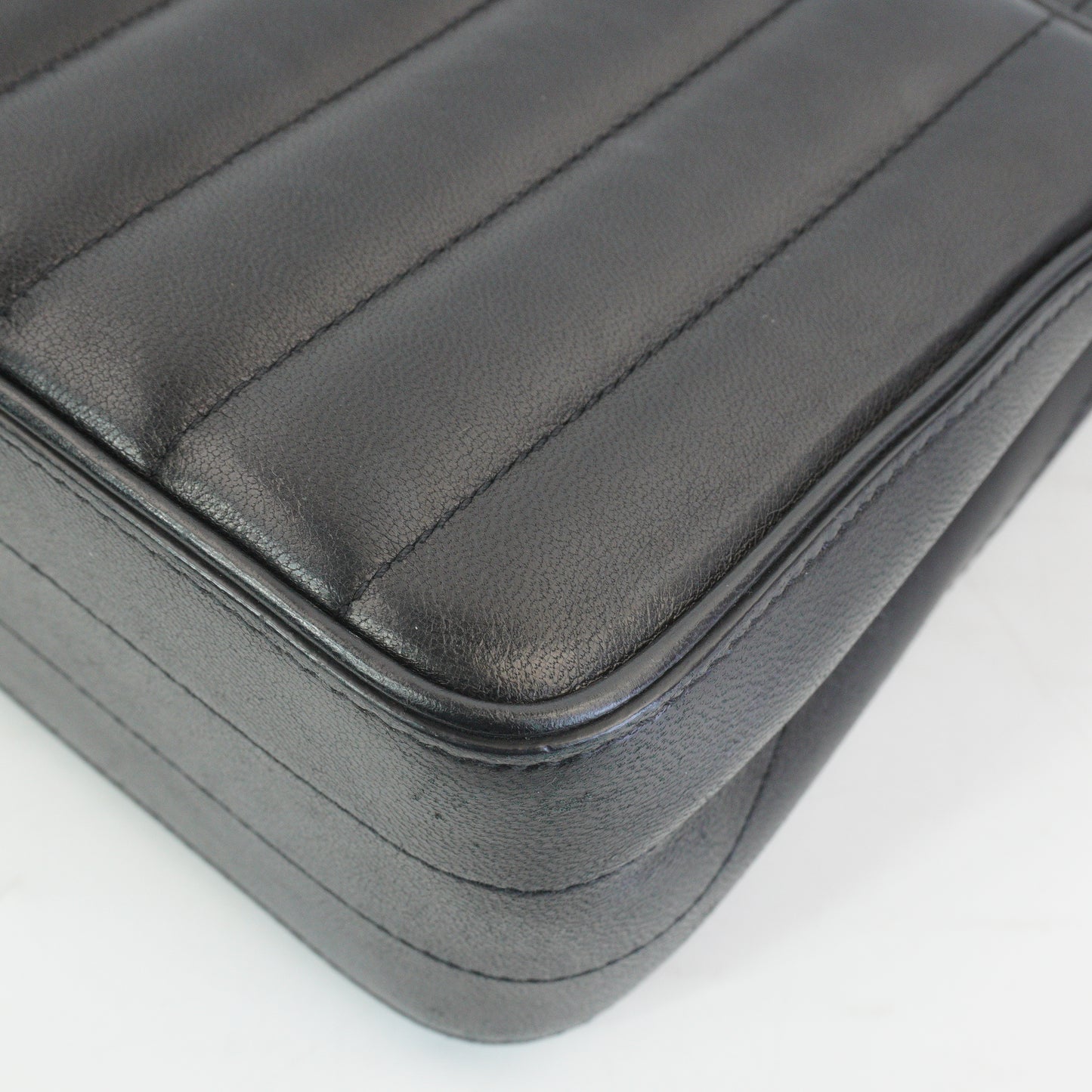 YSL	Vicky Quilted Leather Black GHW Small
