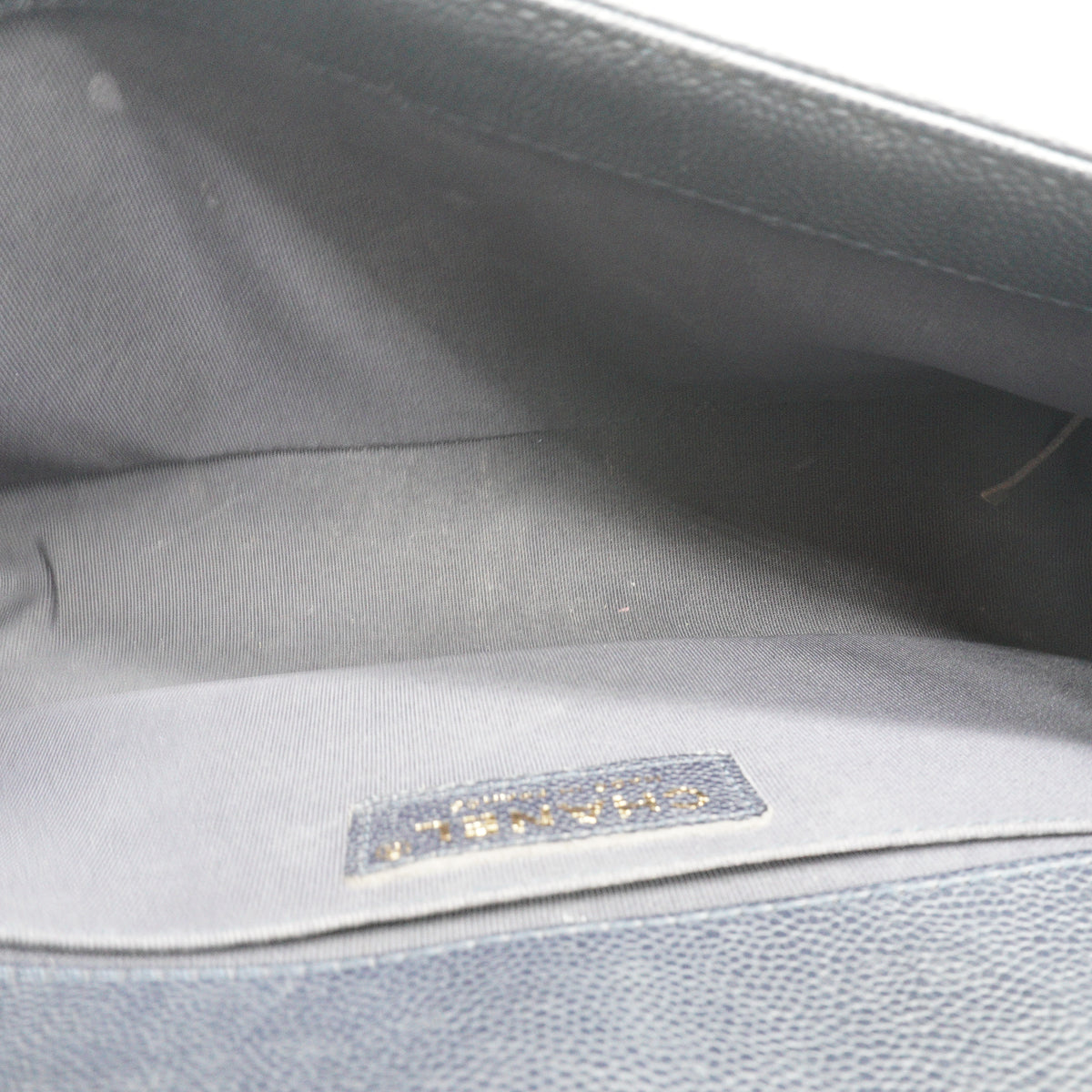 Chanel	Leboy Navy Blue GHW Small
