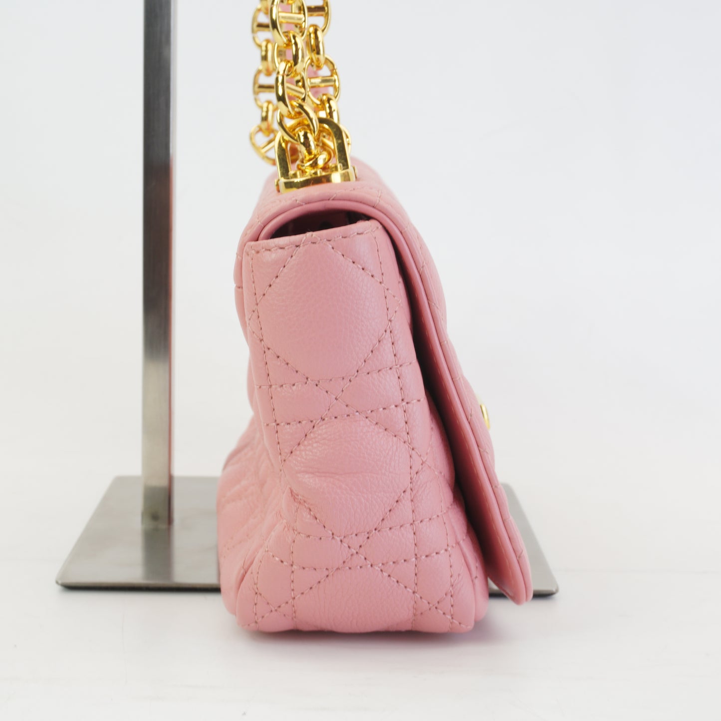 Dior	Pink Caro Bag GHW Small