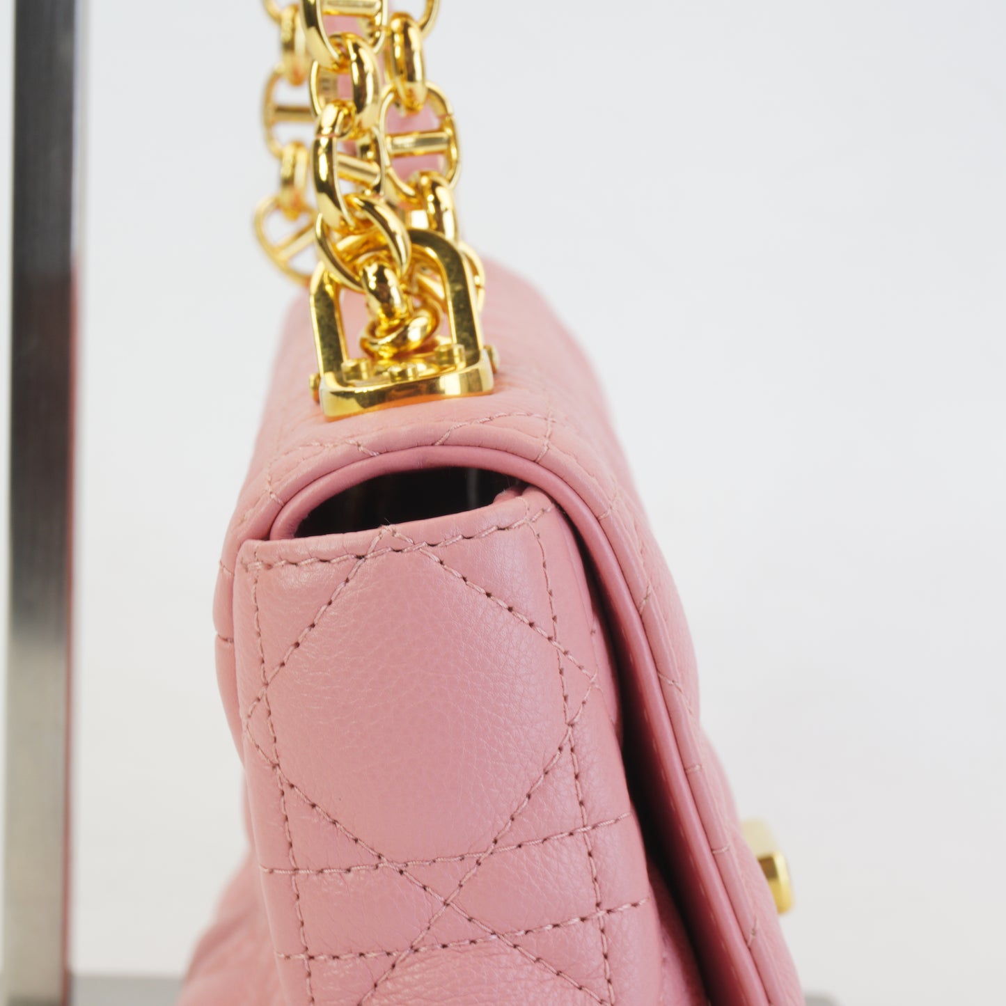 Dior	Pink Caro Bag GHW Small