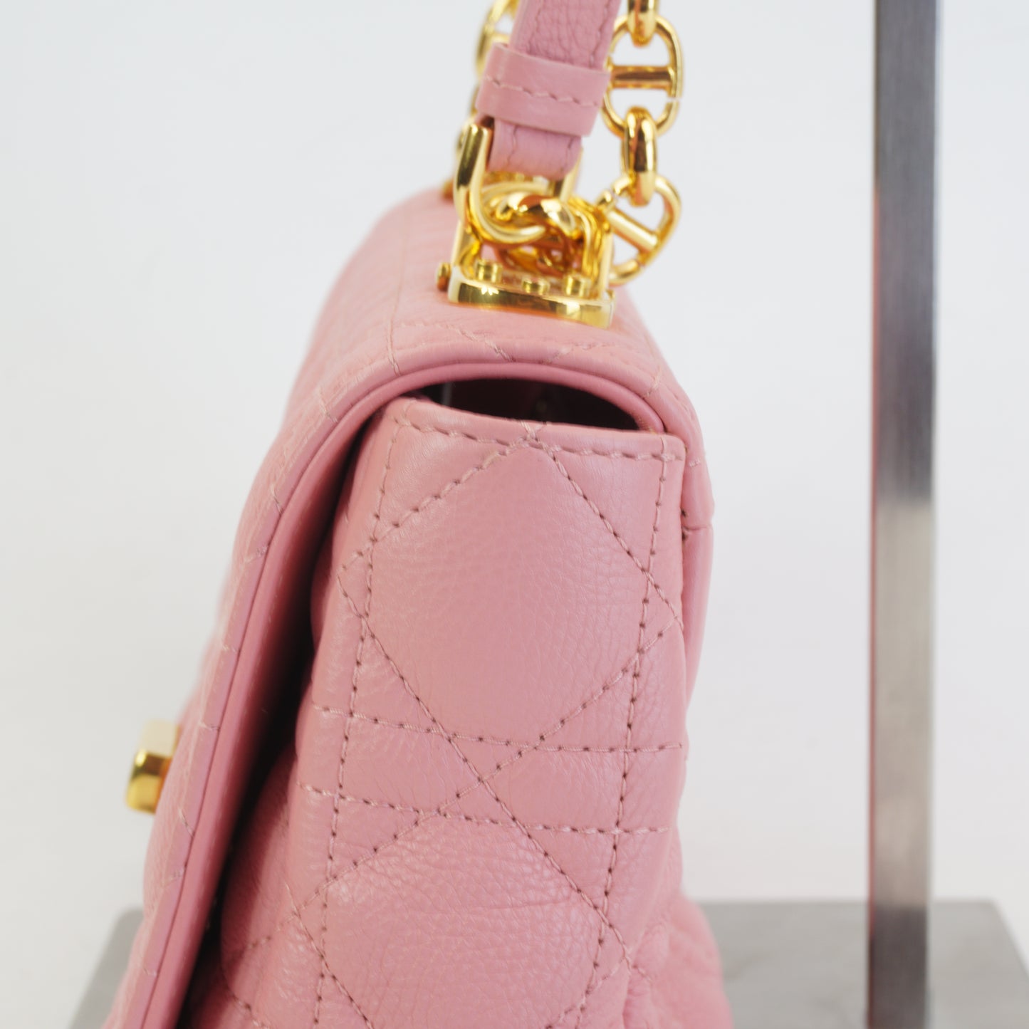 Dior	Pink Caro Bag GHW Small