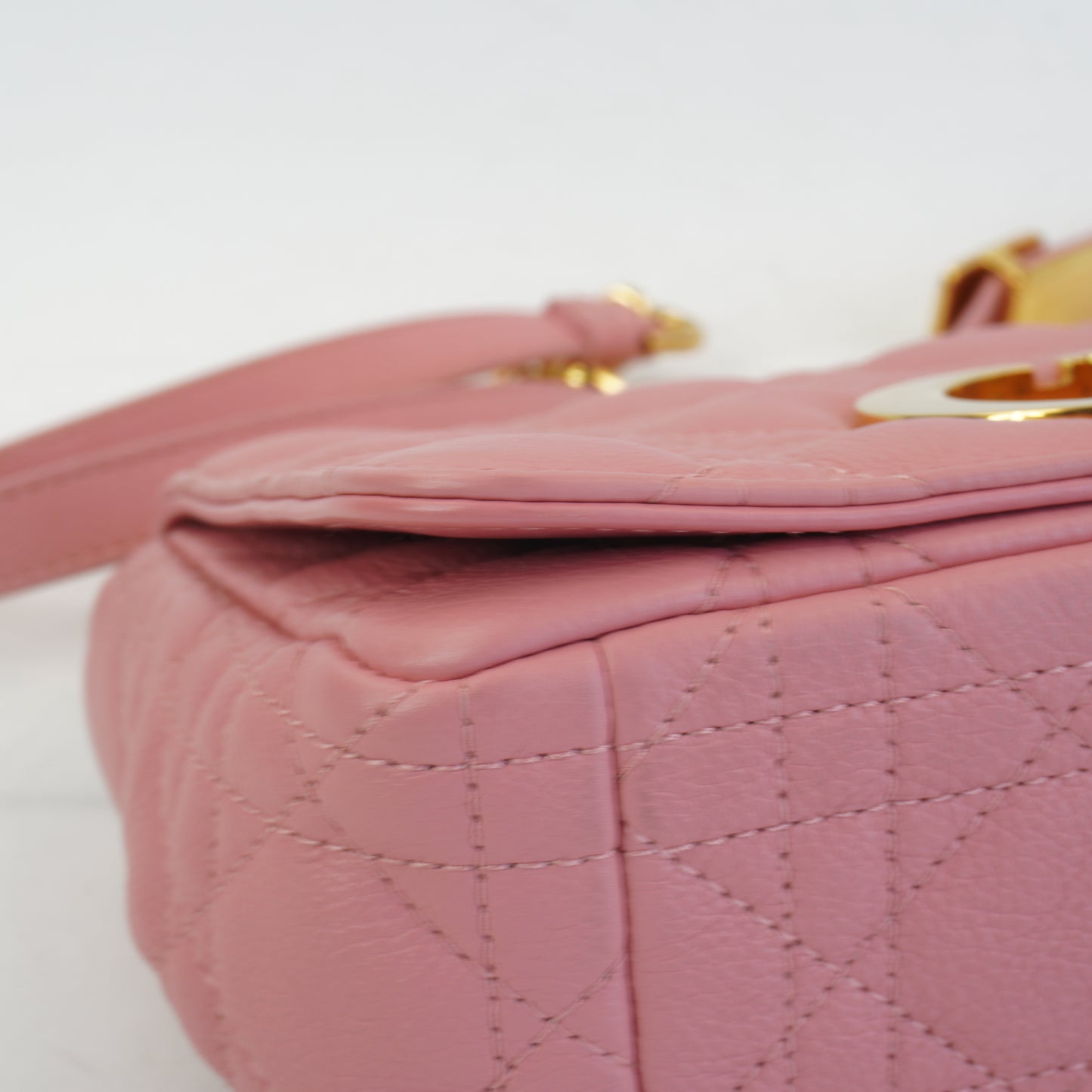 Dior	Pink Caro Bag GHW Small