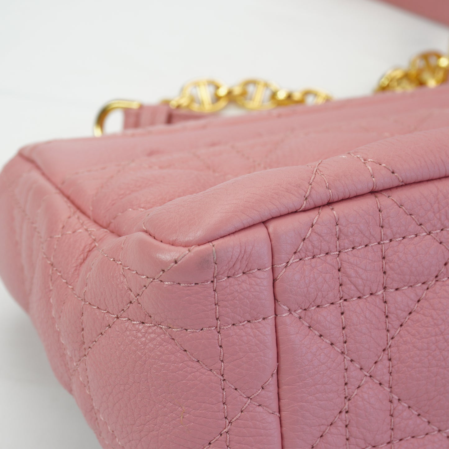 Dior	Pink Caro Bag GHW Small