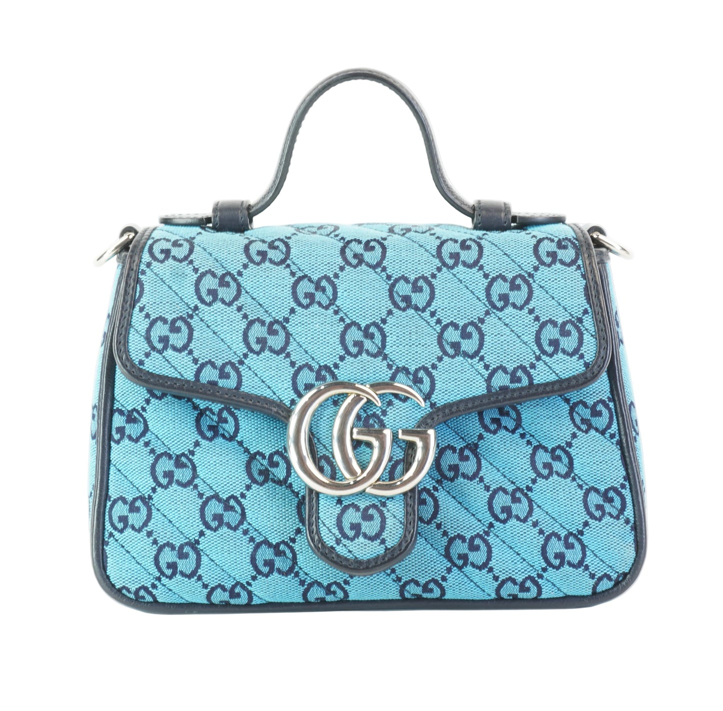 Gucci Small Mono Top Hndle Light Blue