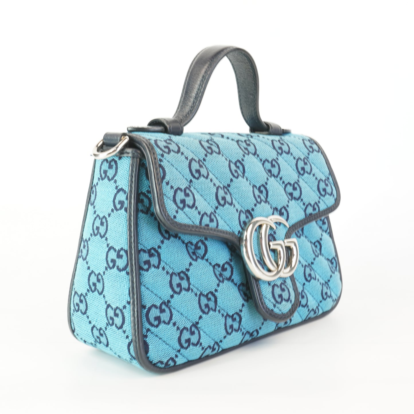 Gucci Small Mono Top Hndle Light Blue