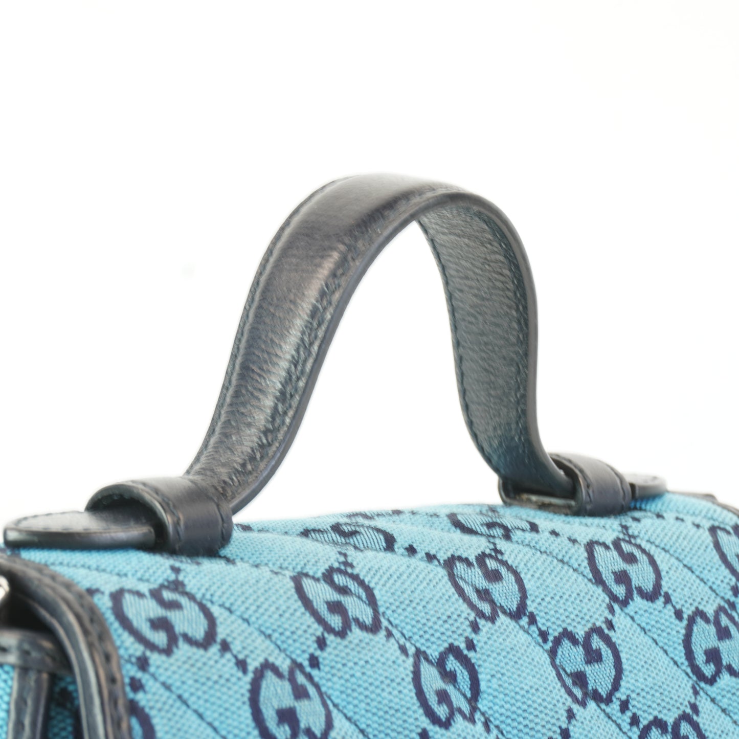 Gucci Small Mono Top Hndle Light Blue
