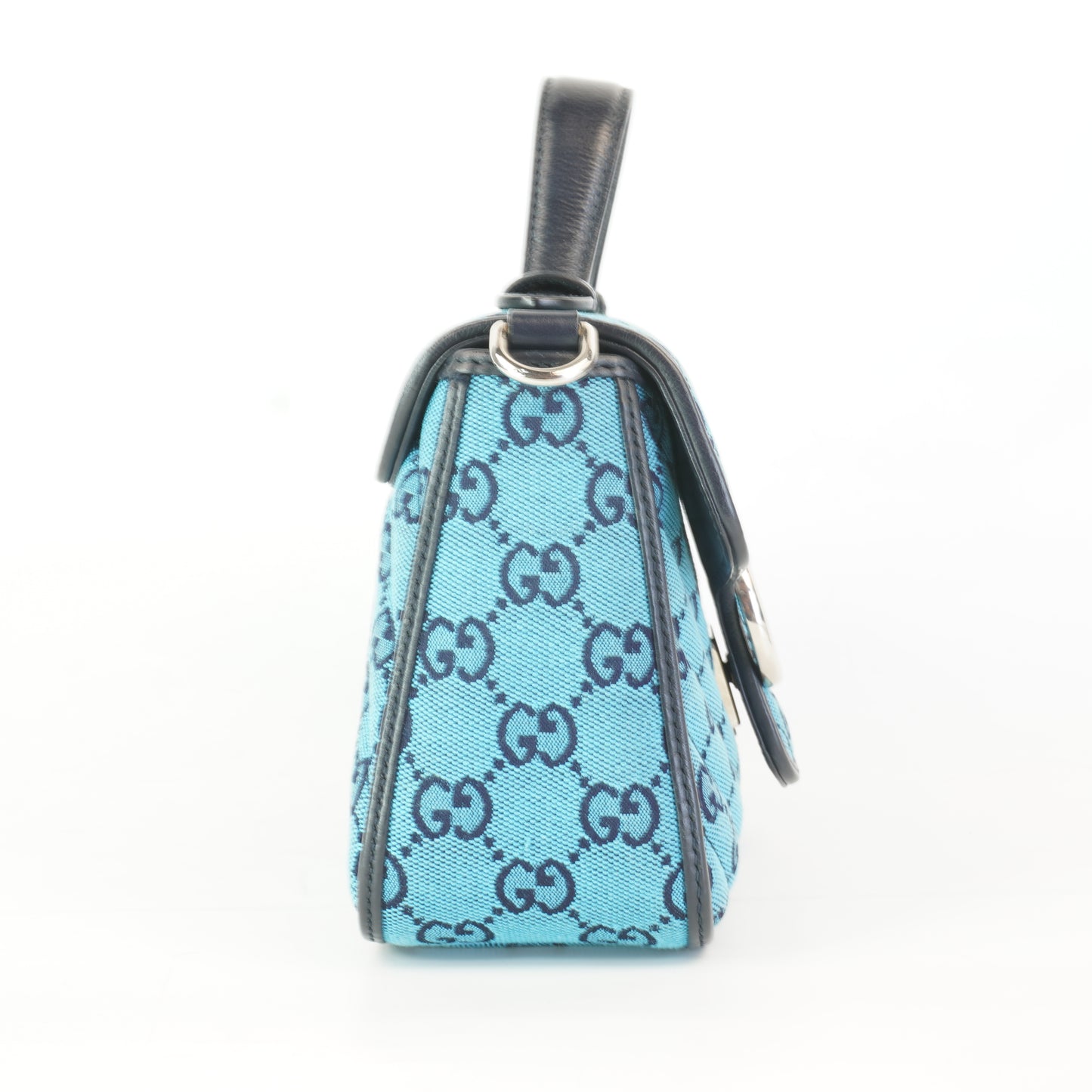 Gucci Small Mono Top Hndle Light Blue