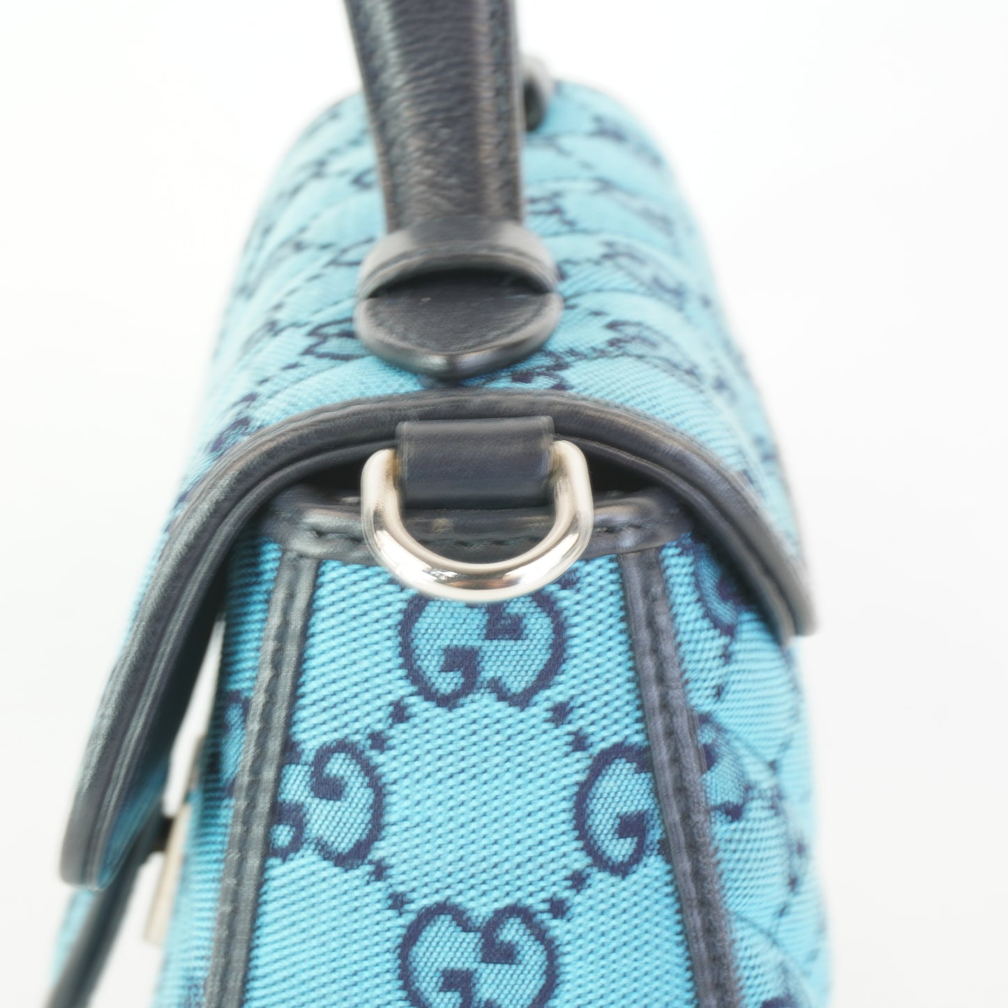 Gucci Small Mono Top Hndle Light Blue