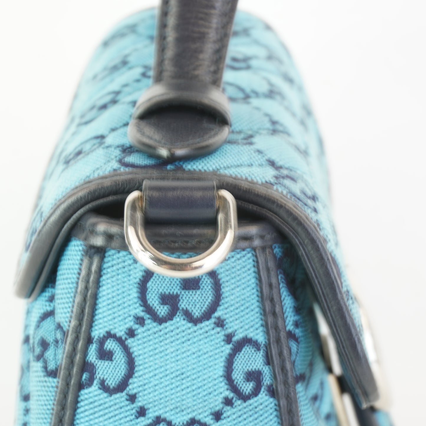 Gucci Small Mono Top Hndle Light Blue