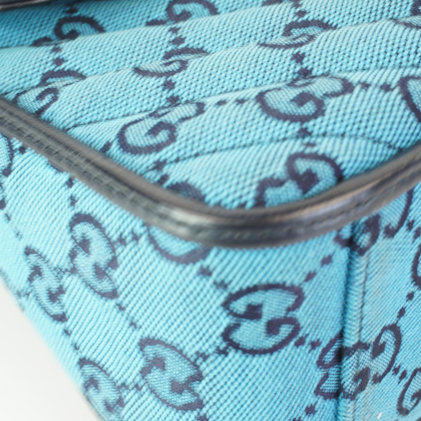 Gucci Small Mono Top Hndle Light Blue