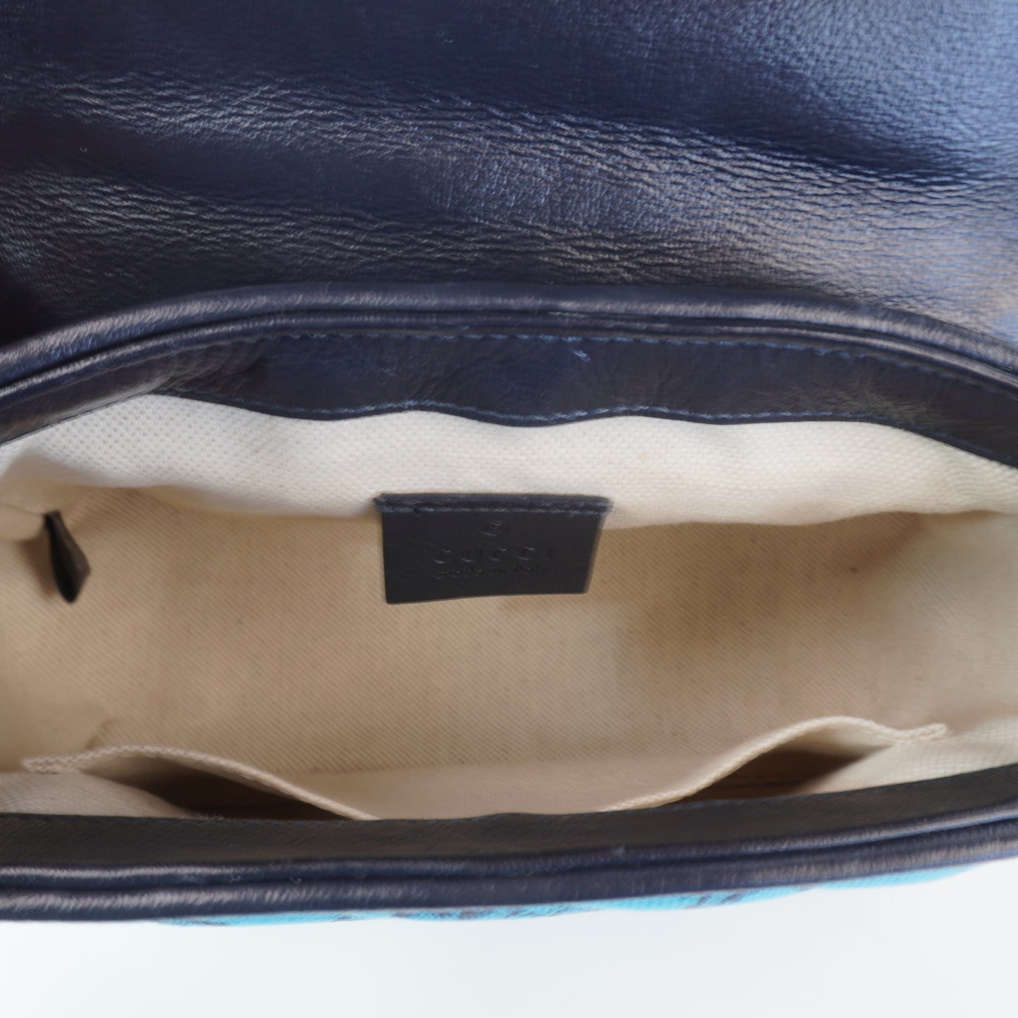 Gucci Small Mono Top Hndle Light Blue