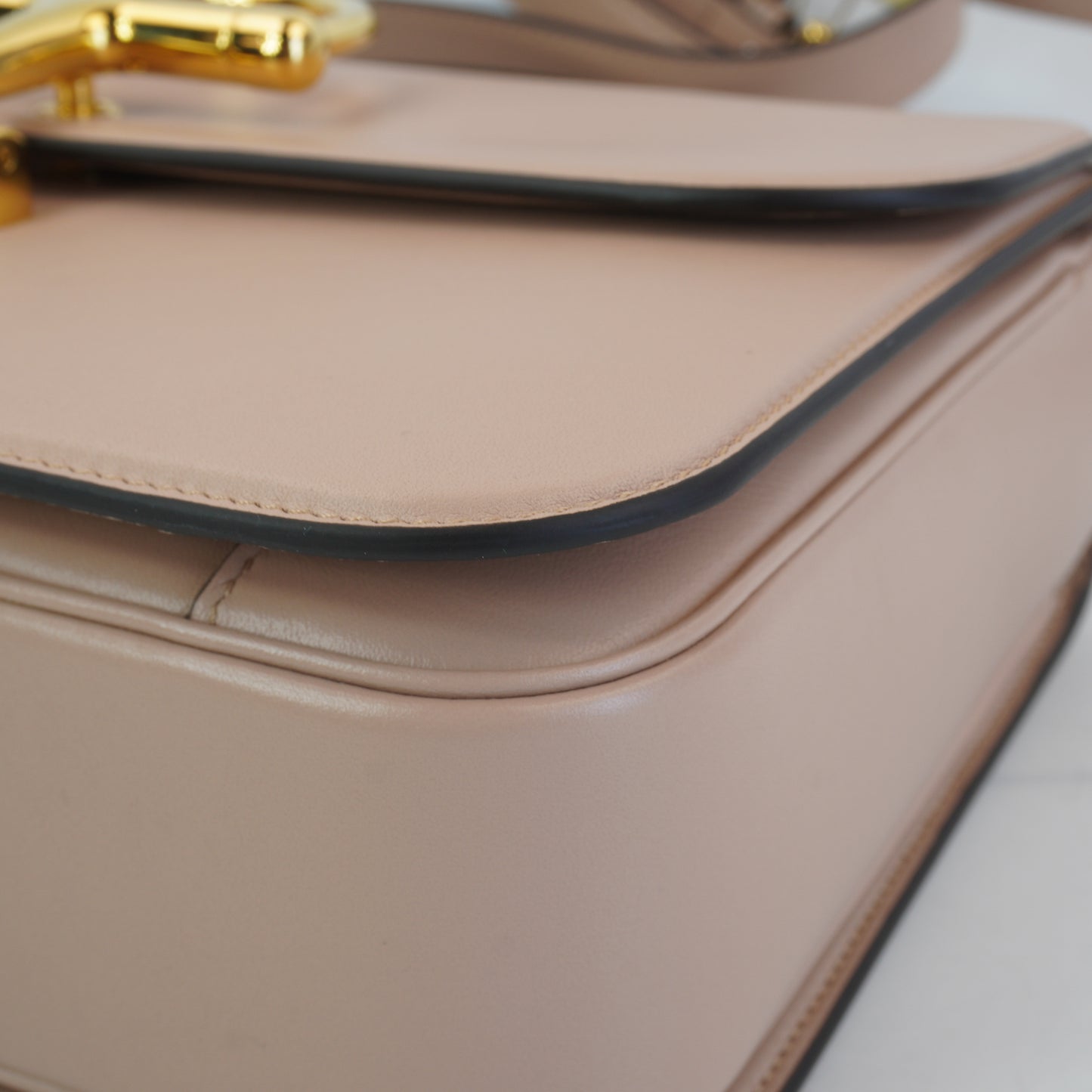 Gucci Siena Top Handle Bag GHW Beige