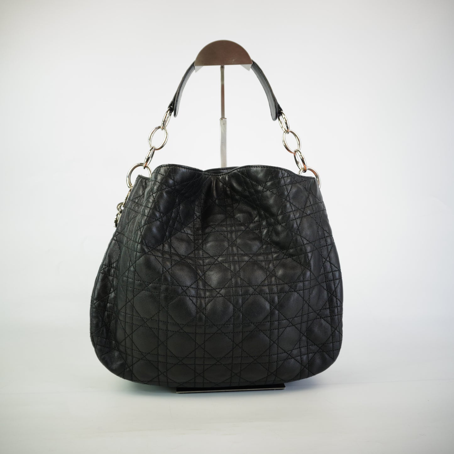 Dior	Cannage Quilted  Leather Soft Hobo Bag