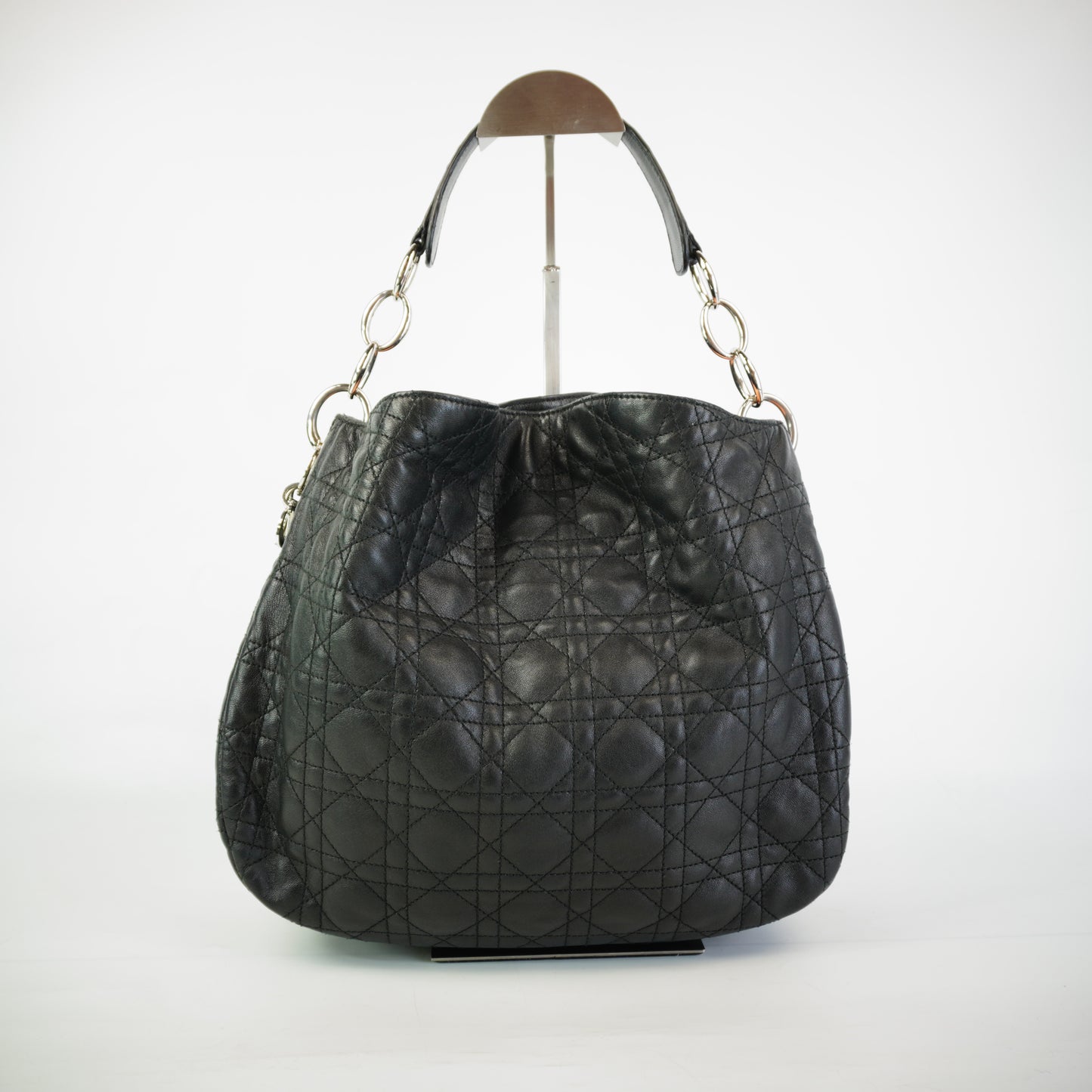 Dior	Cannage Quilted  Leather Soft Hobo Bag
