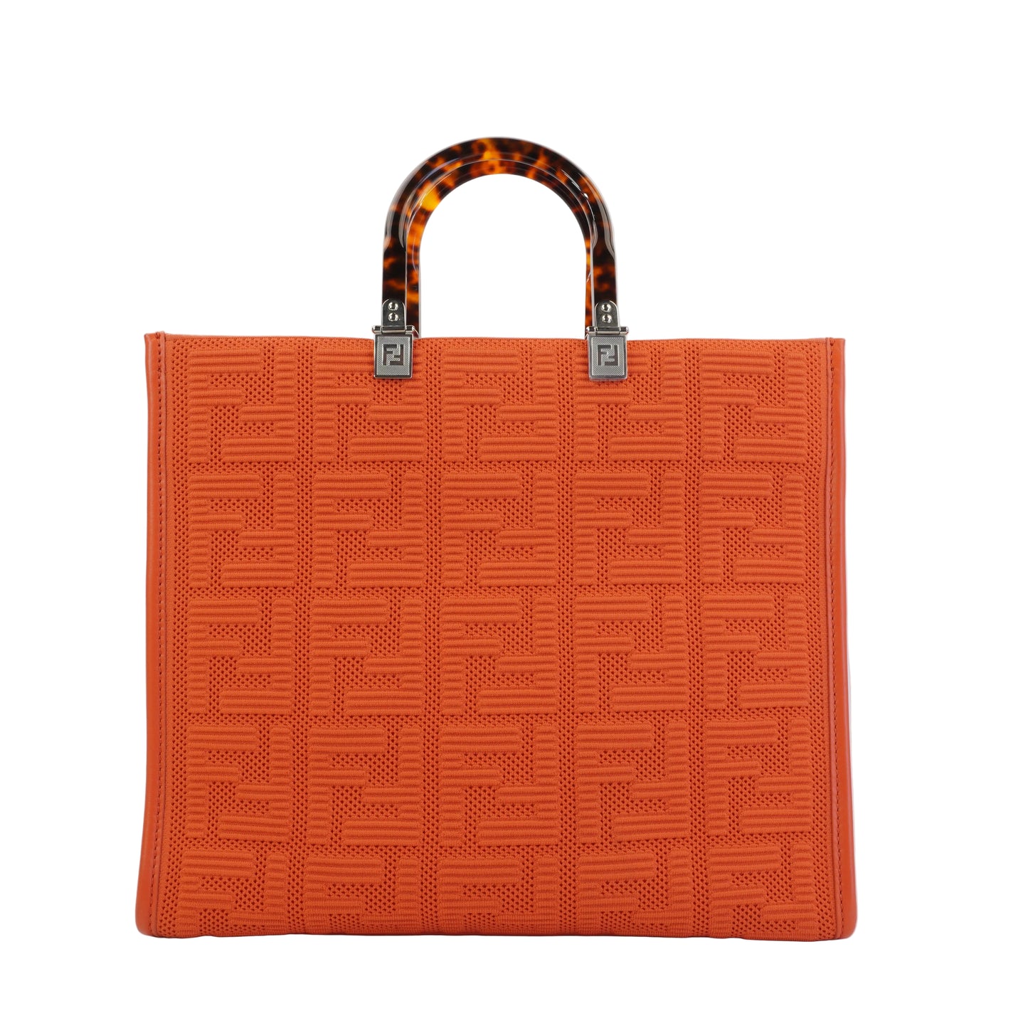 Fendi Sunshine Shopper Tote SHW Large Orange