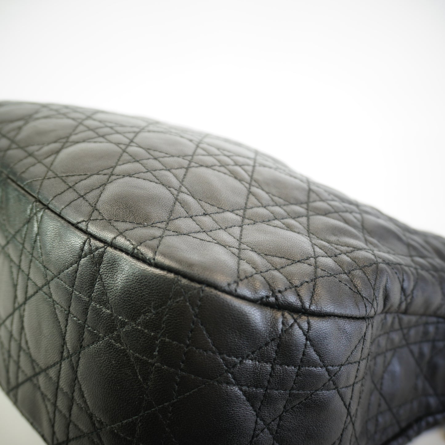 Dior	Cannage Quilted  Leather Soft Hobo Bag