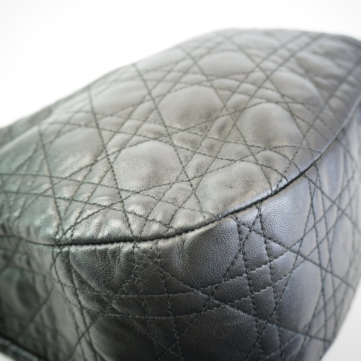 Dior	Cannage Quilted  Leather Soft Hobo Bag