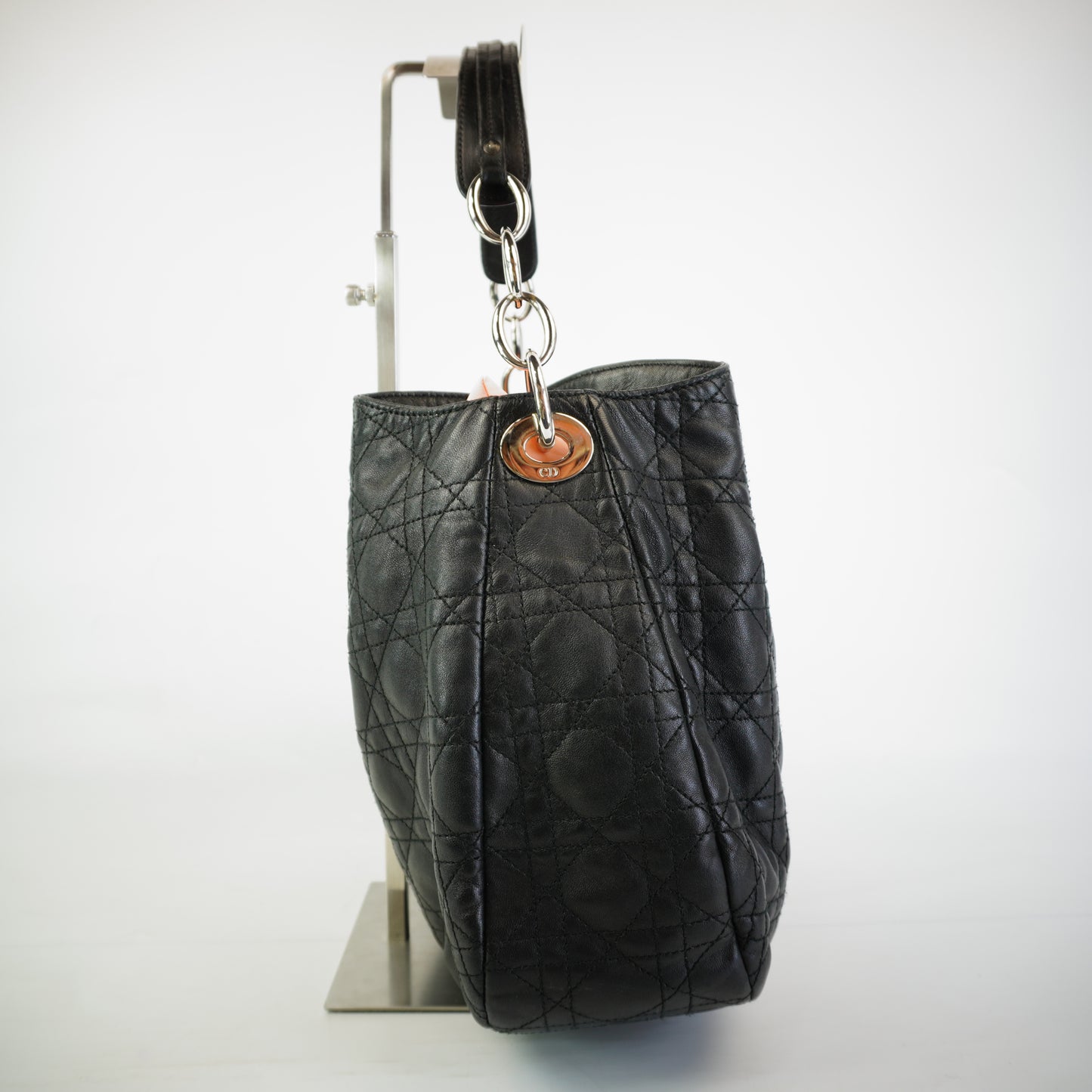 Dior	Cannage Quilted  Leather Soft Hobo Bag