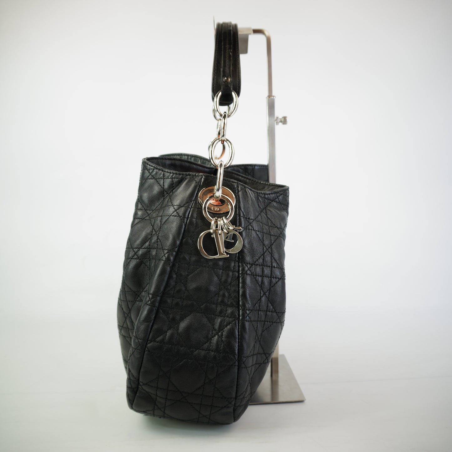 Dior	Cannage Quilted  Leather Soft Hobo Bag
