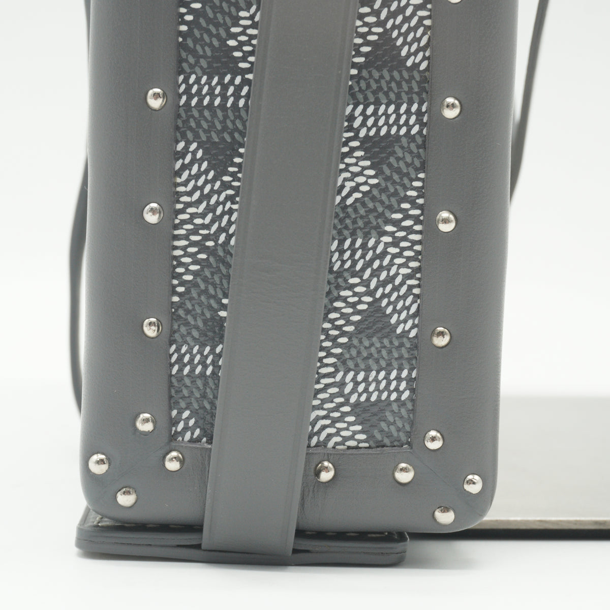 Goyard Minaudiere Trunk Small Bag Gray SHW