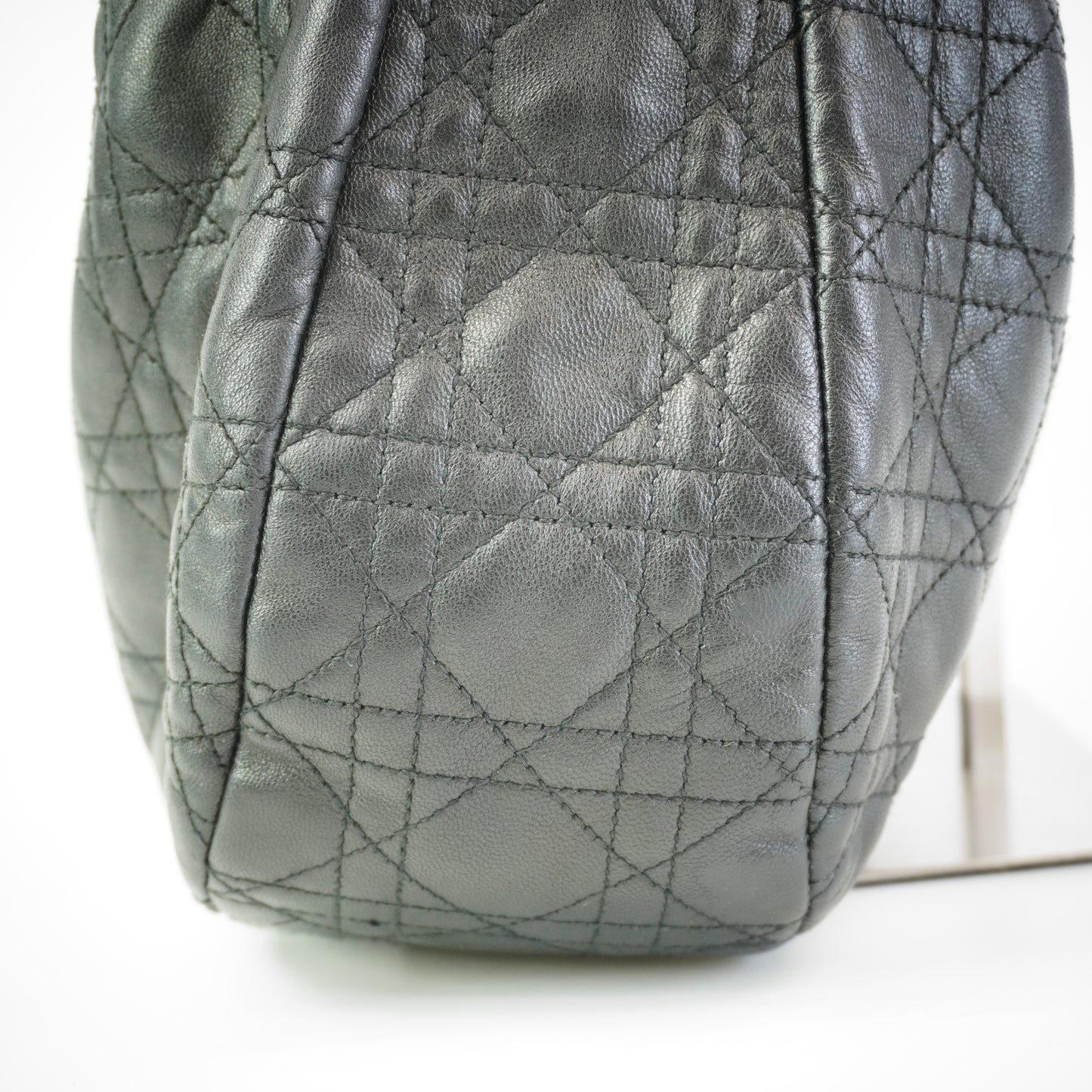 Dior	Cannage Quilted  Leather Soft Hobo Bag