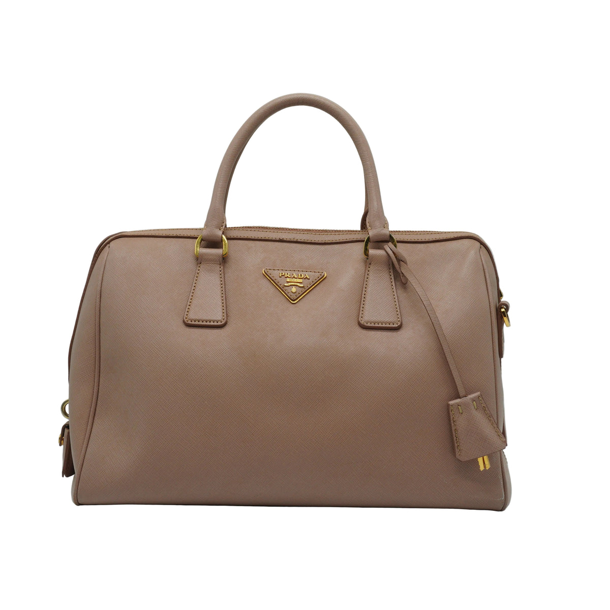 Prada Galleria Saffiano Leather Bag Nude Pink Medium GHW