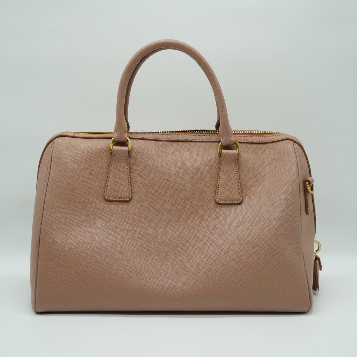 Prada Galleria Saffiano Leather Bag Nude Pink Medium GHW