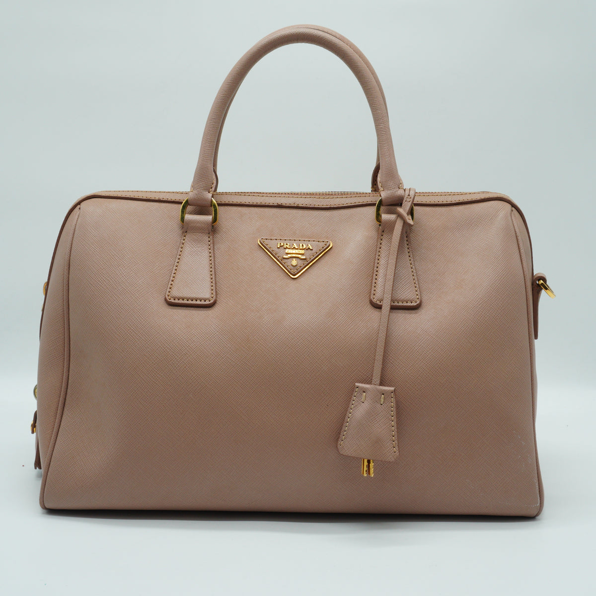 Prada Galleria Saffiano Leather Bag Nude Pink Medium GHW